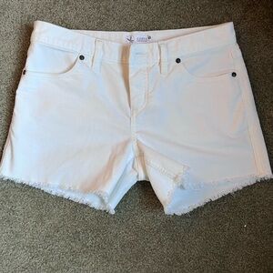 Carve Designs Oahu 4" organic cotton corduroy Cream size 2